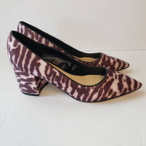 Nine West Pointed Toe Animal Print 3" heel Pump